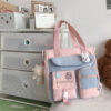 Primary School Students' Cram Bag Canvas Shoulder Messenger Bag - Image 2