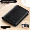 Genuine Leather Anti-theft Swiping Ultra-thin Cheng E Wallet - Image 2