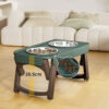 Folding Bowl For Eating High Feet For Pets Bowl With Non-slip Support  Stainless Steel For Drinking Water For Dogs - Image 3