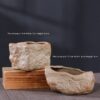 Stoneware Small Stone Succulent Plant Ceramic Flower Pot - Image 3
