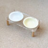 Cat Water Bowl Dog Basin Anti-tumble High Leg Cat Bowl Ceramic Cat Food Holder Double Bowl - Image 9