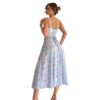 Women's Chest Strap Long Sexy Split Sling Floral Dress - Image 6
