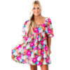Summer New Holiday Puff Sleeve Dress Women - Image 4