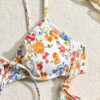 Women's Bikini Floral Split Two-piece Suit - Image 4