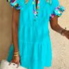 Women's Creative Printing Loose Casual Dress - Image 6
