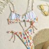 Women's Bikini Floral Split Two-piece Suit - Image 3