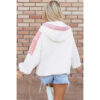 Leisure Style Overszie Contrast Color Long Sleeves Sweater - Image 7