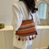 Retro Crossbody Bag Women's Fashion Simple Shoulder Bag - Image 8
