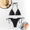 Bikini Swimsuit Women's Metal Bead Split Swimsuit - Image 2