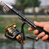 37cm Portable Telescopic Sea Fishing Rod Mini Fishing Pole, Extended Length : 2.3m, 2.3m - Image 8