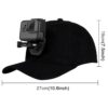 PULUZ Baseball Hat with J-Hook Buckle Mount & Screw for GoPro, DJI OSMO Action and Other Action Cameras, Baseball Hat Black Color, Baseball Hat Red Color, Baseball Hat Dark Blue Color, Baseball Hat Black (US Stock), Baseball Hat Red (US Stock)... - Image 3