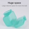 Plastic Live Earthworm Fishing Tackle Box Bug Shrimp Bait Box(Green) - Image 4