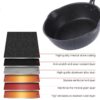 Thick Bottom Maifan Stone Household Small Frying Pan Non Stick Pan Deep Frying Pan, 26cm Black Without Cover, 26cm Beige Without Cover, 28cm Beige Without Cover - Image 3