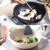 Thick Bottom Maifan Stone Household Small Frying Pan Non Stick Pan Deep Frying Pan, 26cm Black Without Cover, 26cm Beige Without Cover, 28cm Beige Without Cover - Image 8