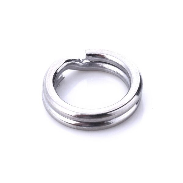 HENGJIA SS010 50 in 1 Stainless Steel Flat Ring Fishing Space Fittings, 4mm, 5mm, 6mm, 7mm, 8mm, 9mm, 10mm, 11mm, 12mm