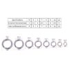 HENGJIA SS010 50 in 1 Stainless Steel Flat Ring Fishing Space Fittings, 4mm, 5mm, 6mm, 7mm, 8mm, 9mm, 10mm, 11mm, 12mm - Image 5