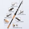 Telescopic Carbon Lure Rod Short Section Fishing Casting Rod, 1.8m, 2.1m, 2.4m, 2.7m, 3.0m - Image 3