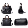 Large-capacity Messenger Bag Handbag Multi-pocket Shoulder Bag Middle-aged Mother Bag, Yellow, Red Wine, Black - Image 4