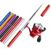 LEO Pen Type Fishing Rod & Spinning Wheel Fishing Reel Portable Pocket Fishing Gear, H8022PU Purple, H8022R Red, H8022 Silver, H8022B Black, H8022BL Blue, H8022G Gold - Image 2