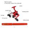 LEO Pen Type Fishing Rod & Spinning Wheel Fishing Reel Portable Pocket Fishing Gear, H8022PU Purple, H8022R Red, H8022 Silver, H8022B Black, H8022BL Blue, H8022G Gold - Image 3