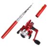 LEO Pen Type Fishing Rod & Spinning Wheel Fishing Reel Portable Pocket Fishing Gear, H8022PU Purple, H8022R Red, H8022 Silver, H8022B Black, H8022BL Blue, H8022G Gold - Image 4