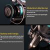 Metal Spinning Wheel CNC Rocker Throwing Rod Fish Wheel, Style:, DK1000 (EVA Grip), DK2000 (EVA Grip), DK3000 (EVA Grip), DK4000 (EVA Grip), DK5000 (EVA Grip), DK6000 (EVA Grip), DK7000 (EVA Grip), DK II1000 (Metal Ball Grip), DK II 2000 (Metal Ball Gr... - Image 3