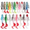5pcs Roadrunner Soft Lures Leadheads Luminous Lures, Red White T Tail, Pink  T Tail, Blue  T Tail, Green  T Tail, Yellow  T Tail, White T Tail, Black T tail, Red Luminous Reel Tail, Blue Reel Tail, Green Reel Tail, Pink Reel Tail, Red Reel Tail... - Image 2