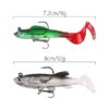5pcs Roadrunner Soft Lures Leadheads Luminous Lures, Red White T Tail, Pink  T Tail, Blue  T Tail, Green  T Tail, Yellow  T Tail, White T Tail, Black T tail, Red Luminous Reel Tail, Blue Reel Tail, Green Reel Tail, Pink Reel Tail, Red Reel Tail... - Image 3
