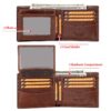 HUMERPAUL RFID Anti-Magnetic Men Pickup Card Bag Metal Chain Short Leather Wallet - Image 6