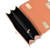 Women Double Compartment Flap Lock Small Square Bag Chain Crossbody Bag - Image 4