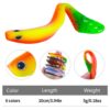 6pcs /Pack HENGJIA T-Tail Soft Dummy Bait Freshwater Fishing Lures, 10cm 5.3g - Image 4