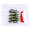 5pcs /Pack HENGJIA SO071 T-Tail Lead Fishing Lure Lua Fishing Soft Bait, 8.5cm 10.6g - Image 6