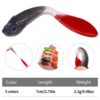 5pcs /Pack HENGJIA SO177 Dual Color Imitation Fishing Lure Freshwater Soft Dummy Bait, 7cm - Image 3