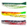 HENGJIA SO175 Two Color Split Fork Soft Bait Freshwater Fishing Salmon Lures, 6.6cm 5pcs /Pack - Image 2