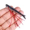 HENGJIA SO175 Two Color Split Fork Soft Bait Freshwater Fishing Salmon Lures, 6.6cm 5pcs /Pack - Image 3