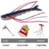HENGJIA SO175 Two Color Split Fork Soft Bait Freshwater Fishing Salmon Lures, 6.6cm 5pcs /Pack - Image 5