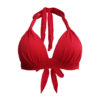 Big Breast Bikini Unlined Top Strap Solid Color Wireless Swimsuit European And American Swimwear Women - Image 8