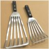 Set Of 2 Small And Large Stainless Steel Slotted Tur - Image 2