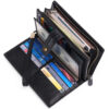 Head Layer Cowhide Long Multi Card Wallet - Image 4