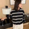 American Retro Striped Sweater For Women - Image 4