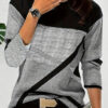 Creative Shading Digital Printing Casual Trend 3D Long Sleeve T-shirt - Image 2