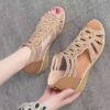 Ladies Soft Sandals Roman Shoes - Image 2