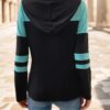 Color Block Drawstring Hoodie Sleeve - Image 2
