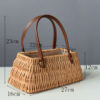 Handicraft Rattan Wicker Portable Flower Arrangement Basket - Image 5