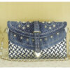 Diamond Denim One-shoulder Crossbody Bag - Image 3