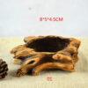 Creative Retro Wooden Pile Root Flowerpot - Image 5