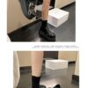 Punk Platform Shoes Dark Lolita Platform Leather Shoes - Image 10