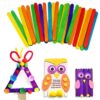 100 PCS 15cm Wooden Spatulas Wipe Wax Tools Ice-cream Bar Sticks - Image 4
