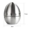 Mechanical Egg Kitchen Cooking Timer Alarm 60 Minutes Stainless Steel  Kitchen Tools - Image 2