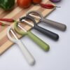4个一卖 Stainless Steel Round Handle Peeler Sugar Cane Scraper  Fruit Plane, 4 PCS Apple Peeler Knife (Dark Gery), 4 PCS Apple Peeler Knife (Green), 4 PCS Apple Peeler Knife (White), 4 PCS Apple Peeler Knife (Light Gery), 4 PCS Apple Peeler Knife (Black)... - Image 3